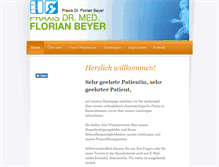 Tablet Screenshot of florian-beyer.de